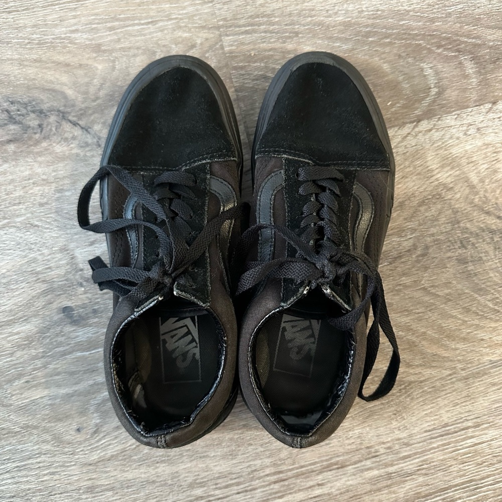 Black Vans Old Skool Stackform Platform Shoes - image 2